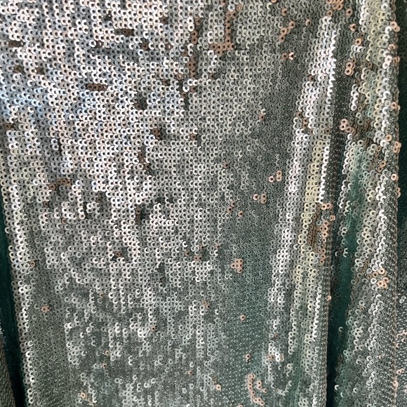 Light Blue and Silver Free People Double Take Sequin Slip Dress Size M - Picture 7 of 7